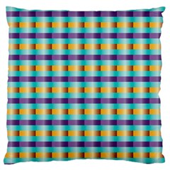 Pattern Grid Squares Texture Large Flano Cushion Case (two Sides) by Nexatart