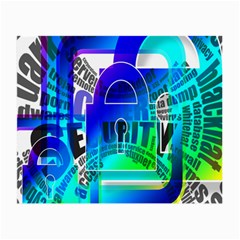 Security Castle Sure Padlock Small Glasses Cloth by Nexatart