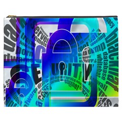 Security Castle Sure Padlock Cosmetic Bag (xxxl)  by Nexatart