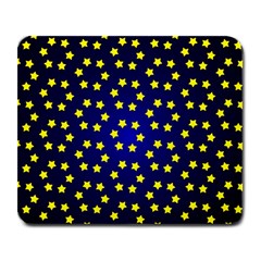 Star Christmas Yellow Large Mousepads by Nexatart