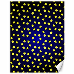 Star Christmas Yellow Canvas 36  X 48  