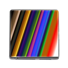 Strip Colorful Pipes Books Color Memory Card Reader (square) by Nexatart