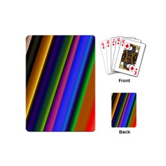 Strip Colorful Pipes Books Color Playing Cards (mini)  by Nexatart