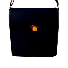 Sunset Ocean Azores Portugal Sol Flap Messenger Bag (l)  by Nexatart