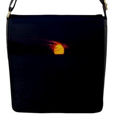 Sunset Ocean Azores Portugal Sol Flap Messenger Bag (s) by Nexatart