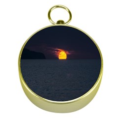 Sunset Ocean Azores Portugal Sol Gold Compasses by Nexatart