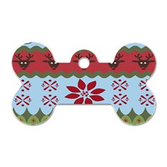 Ugly Christmas Xmas Dog Tag Bone (Two Sides)