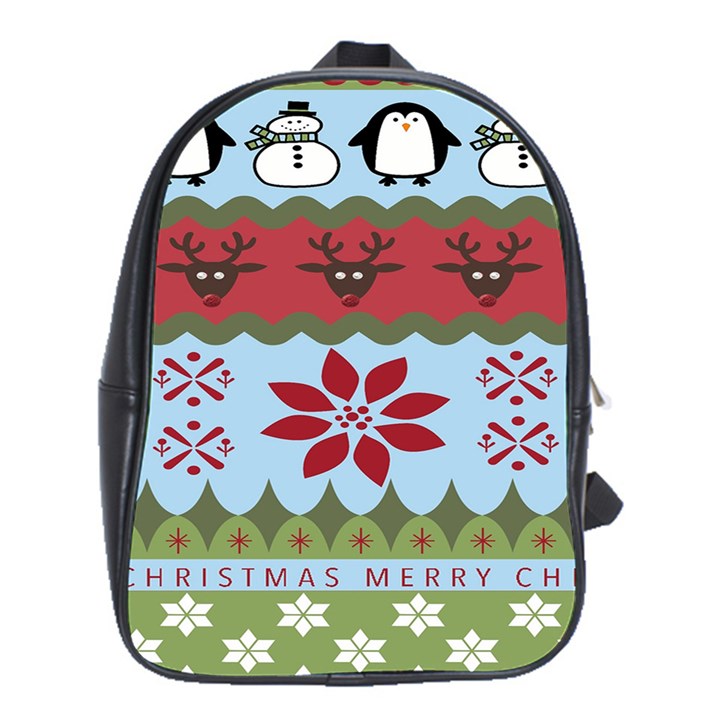 Ugly Christmas Xmas School Bags (XL) 