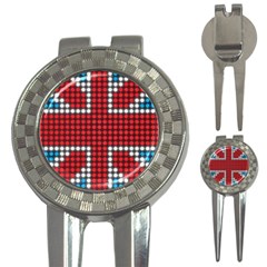 The Flag Of The Kingdom Of Great Britain 3-in-1 Golf Divots by Nexatart