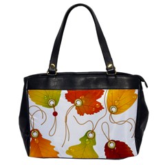 Vector Beautiful Maple Leaf Office Handbags by Nexatart