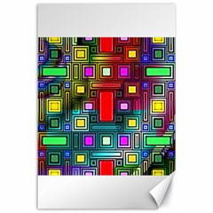 Art Rectangles Abstract Modern Art Canvas 24  x 36 