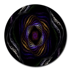 Abstract Fractal Art Round Mousepads by Nexatart