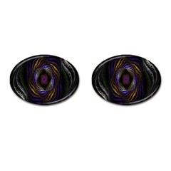 Abstract Fractal Art Cufflinks (oval) by Nexatart