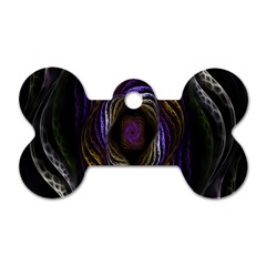 Abstract Fractal Art Dog Tag Bone (two Sides) by Nexatart