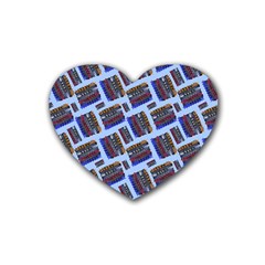 Abstract Pattern Seamless Artwork Heart Coaster (4 Pack)  by Nexatart