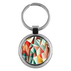 Abstracts Colour Key Chains (round)  by Nexatart