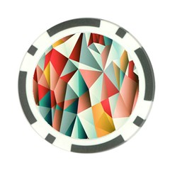 Abstracts Colour Poker Chip Card Guard