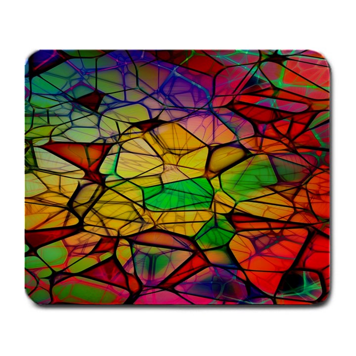 Abstract Squares Triangle Polygon Large Mousepads