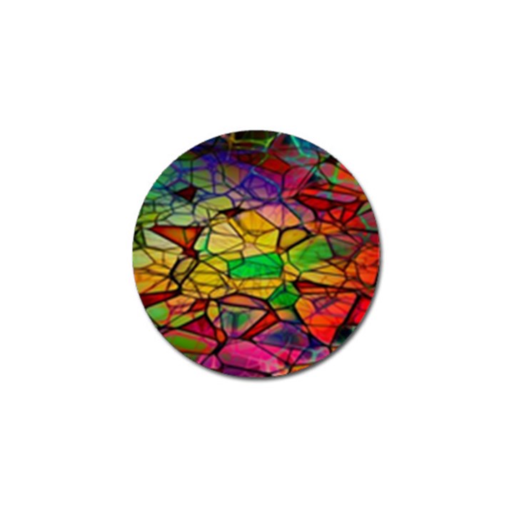 Abstract Squares Triangle Polygon Golf Ball Marker (4 pack)