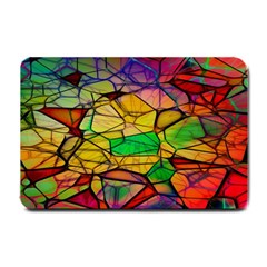 Abstract Squares Triangle Polygon Small Doormat 