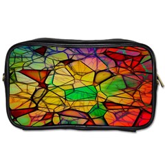 Abstract Squares Triangle Polygon Toiletries Bags by Nexatart