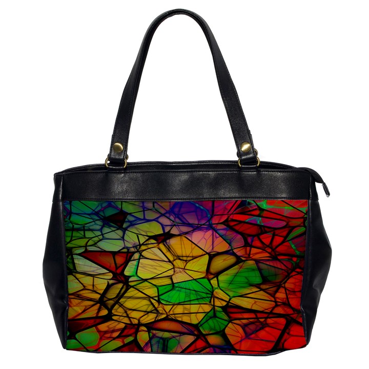 Abstract Squares Triangle Polygon Office Handbags