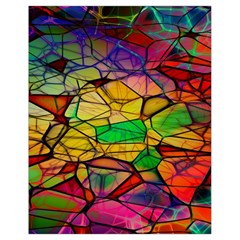 Abstract Squares Triangle Polygon Drawstring Bag (small) by Nexatart