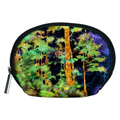 Abstract Trees Flowers Landscape Accessory Pouches (medium)  by Nexatart