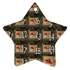 Advent Calendar Door Advent Pay Ornament (star) by Nexatart