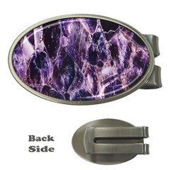 Agate Naturalpurple Stone Money Clips (oval)  by Alisyart