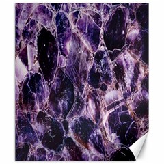 Agate Naturalpurple Stone Canvas 20  X 24   by Alisyart