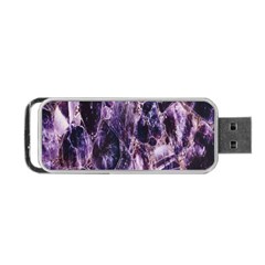 Agate Naturalpurple Stone Portable Usb Flash (two Sides)