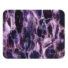 Agate Naturalpurple Stone Double Sided Flano Blanket (large)  by Alisyart