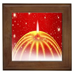 Advent Candle Star Christmas Framed Tiles by Nexatart