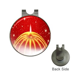 Advent Candle Star Christmas Hat Clips With Golf Markers by Nexatart