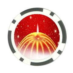 Advent Candle Star Christmas Poker Chip Card Guard (10 Pack) by Nexatart