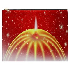 Advent Candle Star Christmas Cosmetic Bag (xxxl)  by Nexatart