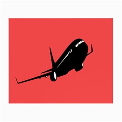 Air Plane Boeing Red Black Fly Small Glasses Cloth