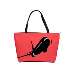 Air Plane Boeing Red Black Fly Shoulder Handbags