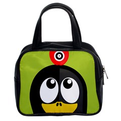 Animals Penguin Classic Handbags (2 Sides) by Alisyart