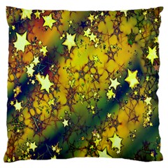 Advent Star Christmas Large Flano Cushion Case (two Sides) by Nexatart