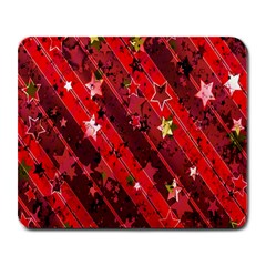 Advent Star Christmas Poinsettia Large Mousepads