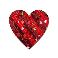 Advent Star Christmas Poinsettia Heart Magnet