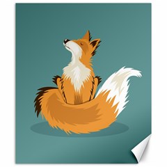 Animal Wolf Orange Fox Canvas 20  X 24  