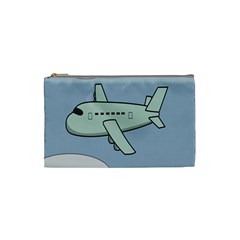 Airplane Fly Cloud Blue Sky Plane Jpeg Cosmetic Bag (small)  by Alisyart