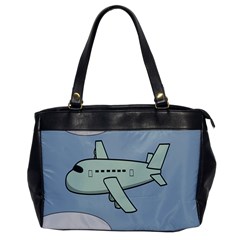 Airplane Fly Cloud Blue Sky Plane Jpeg Office Handbags