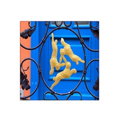 Animal Hare Window Gold Satin Bandana Scarf by Nexatart