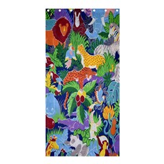 Animated Safari Animals Background Shower Curtain 36  X 72  (stall)  by Nexatart