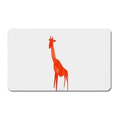 Animal Giraffe Orange Magnet (rectangular) by Alisyart