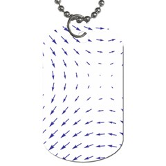 Arrows Blue Dog Tag (two Sides)